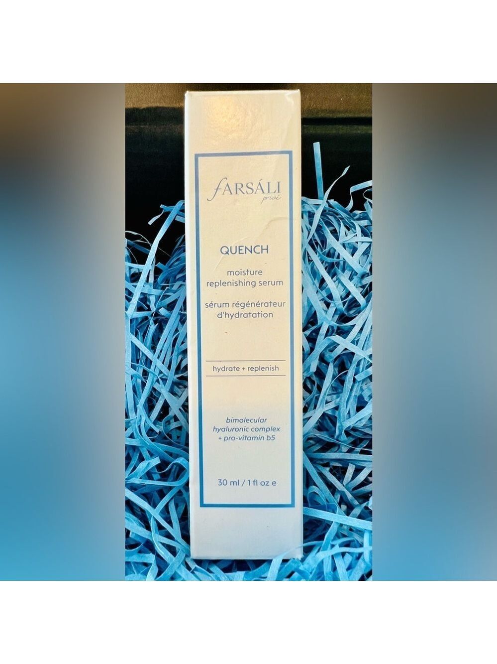 NIB Farsali Quench Moisture Replenishing Serum w/Bimolecular Hyaluronic Complex